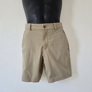 Lululemon ABC Short 9" in Tan color Classic Fit  Warpstreme Fabric size 34
